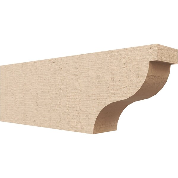 Ekena Millwork 4in. W x 8in. H x 24in. L Garner Woodgrain TimberThane Rafter Tail, Primed Tan RFTUR04X08X24GARRCPR - main